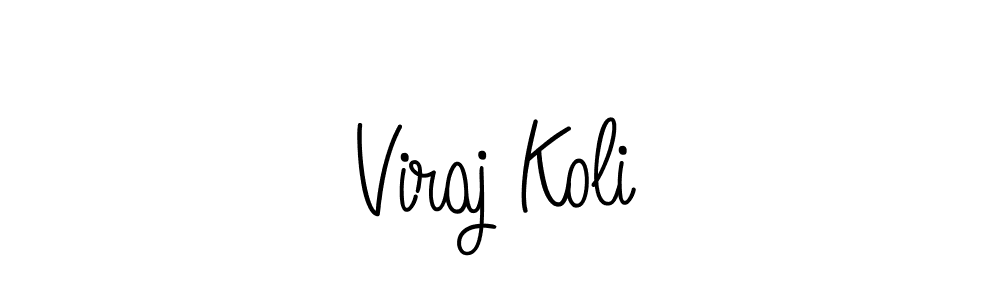 Also we have Viraj Koli name is the best signature style. Create professional handwritten signature collection using Angelique-Rose-font-FFP autograph style. Viraj Koli signature style 5 images and pictures png