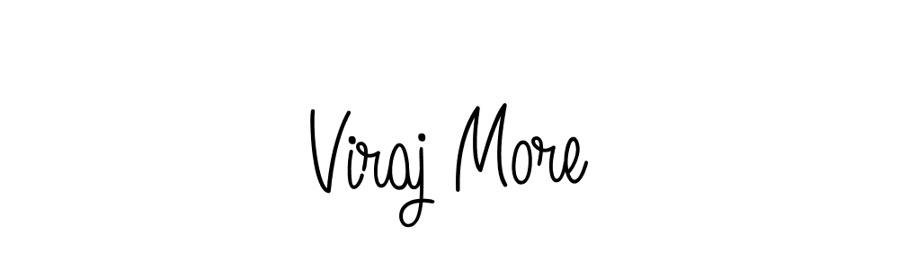 Use a signature maker to create a handwritten signature online. With this signature software, you can design (Angelique-Rose-font-FFP) your own signature for name Viraj More. Viraj More signature style 5 images and pictures png