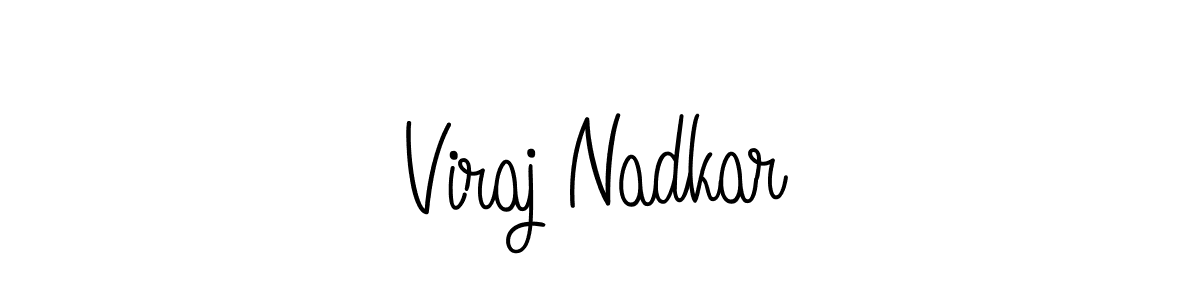 Design your own signature with our free online signature maker. With this signature software, you can create a handwritten (Angelique-Rose-font-FFP) signature for name Viraj Nadkar. Viraj Nadkar signature style 5 images and pictures png