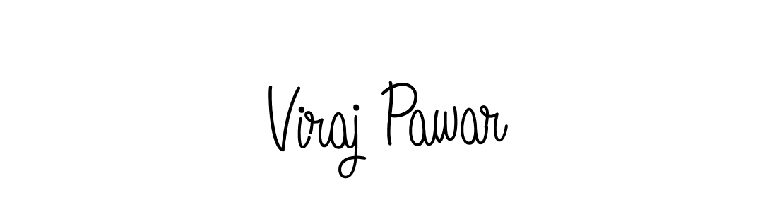 The best way (Angelique-Rose-font-FFP) to make a short signature is to pick only two or three words in your name. The name Viraj Pawar include a total of six letters. For converting this name. Viraj Pawar signature style 5 images and pictures png