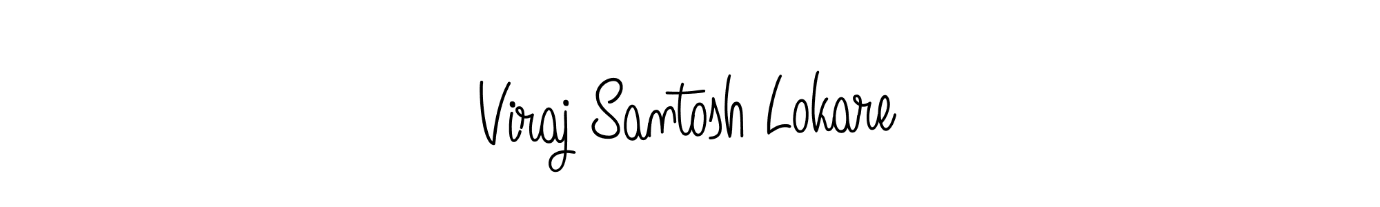 Make a beautiful signature design for name Viraj Santosh Lokare. With this signature (Angelique-Rose-font-FFP) style, you can create a handwritten signature for free. Viraj Santosh Lokare signature style 5 images and pictures png