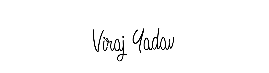 Make a beautiful signature design for name Viraj Yadav. With this signature (Angelique-Rose-font-FFP) style, you can create a handwritten signature for free. Viraj Yadav signature style 5 images and pictures png