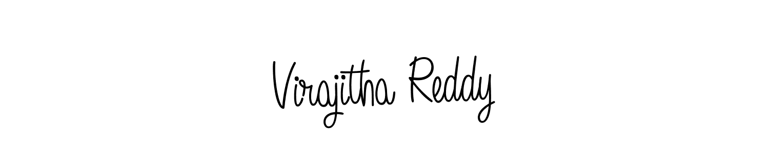 Make a beautiful signature design for name Virajitha Reddy. With this signature (Angelique-Rose-font-FFP) style, you can create a handwritten signature for free. Virajitha Reddy signature style 5 images and pictures png