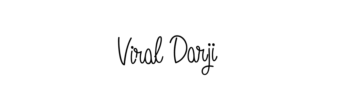 The best way (Angelique-Rose-font-FFP) to make a short signature is to pick only two or three words in your name. The name Viral Darji include a total of six letters. For converting this name. Viral Darji signature style 5 images and pictures png