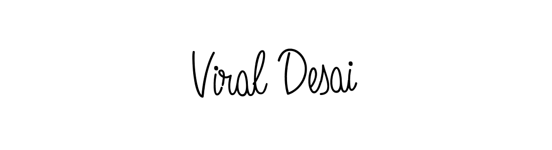 Make a beautiful signature design for name Viral Desai. With this signature (Angelique-Rose-font-FFP) style, you can create a handwritten signature for free. Viral Desai signature style 5 images and pictures png