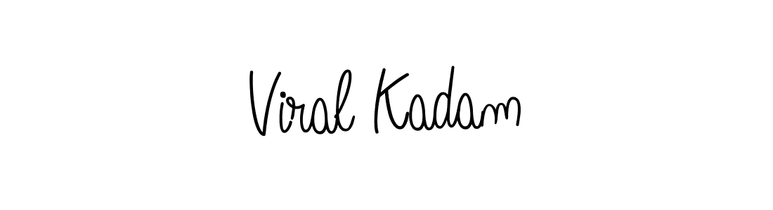 How to make Viral Kadam name signature. Use Angelique-Rose-font-FFP style for creating short signs online. This is the latest handwritten sign. Viral Kadam signature style 5 images and pictures png