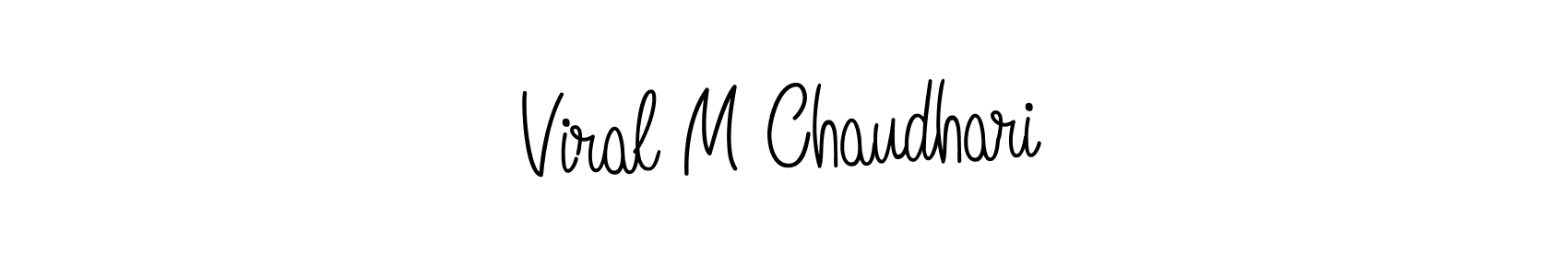 Once you've used our free online signature maker to create your best signature Angelique-Rose-font-FFP style, it's time to enjoy all of the benefits that Viral M Chaudhari name signing documents. Viral M Chaudhari signature style 5 images and pictures png