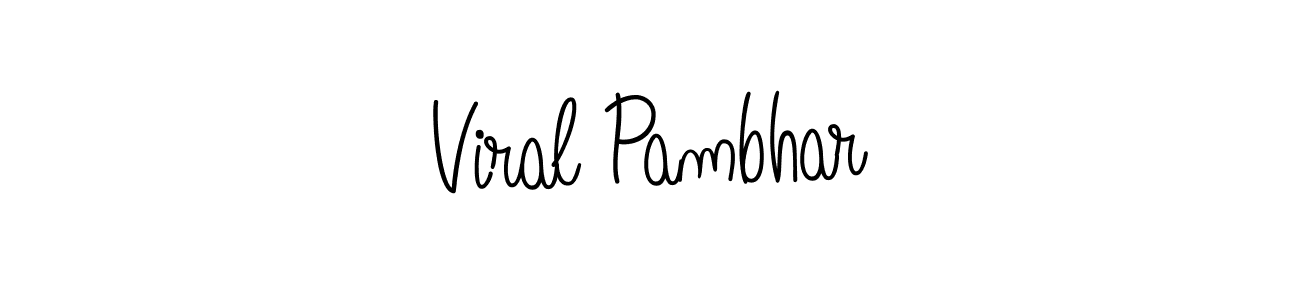 How to Draw Viral Pambhar signature style? Angelique-Rose-font-FFP is a latest design signature styles for name Viral Pambhar. Viral Pambhar signature style 5 images and pictures png