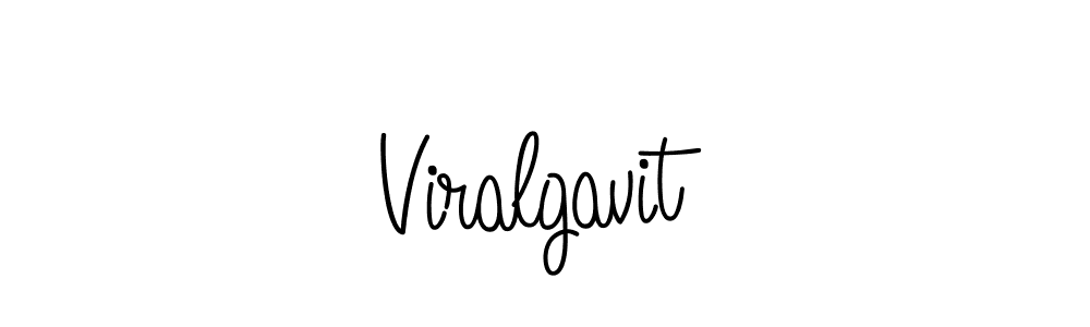 Create a beautiful signature design for name Viralgavit. With this signature (Angelique-Rose-font-FFP) fonts, you can make a handwritten signature for free. Viralgavit signature style 5 images and pictures png