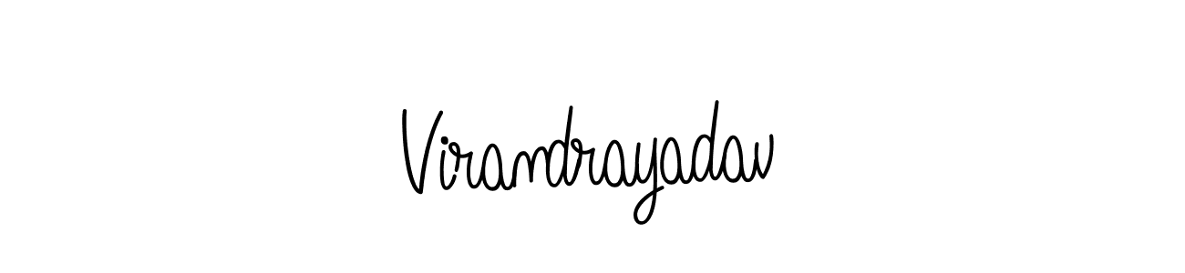 How to Draw Virandrayadav signature style? Angelique-Rose-font-FFP is a latest design signature styles for name Virandrayadav. Virandrayadav signature style 5 images and pictures png