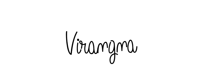 How to make Virangna name signature. Use Angelique-Rose-font-FFP style for creating short signs online. This is the latest handwritten sign. Virangna signature style 5 images and pictures png