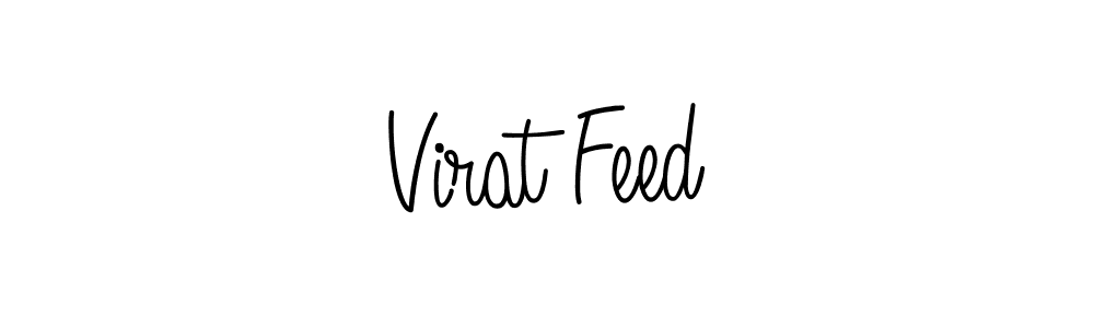 The best way (Angelique-Rose-font-FFP) to make a short signature is to pick only two or three words in your name. The name Virat Feed include a total of six letters. For converting this name. Virat Feed signature style 5 images and pictures png