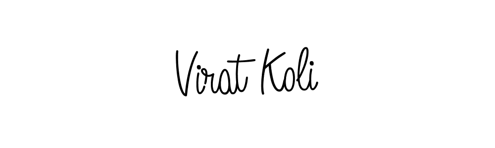 if you are searching for the best signature style for your name Virat Koli. so please give up your signature search. here we have designed multiple signature styles  using Angelique-Rose-font-FFP. Virat Koli signature style 5 images and pictures png