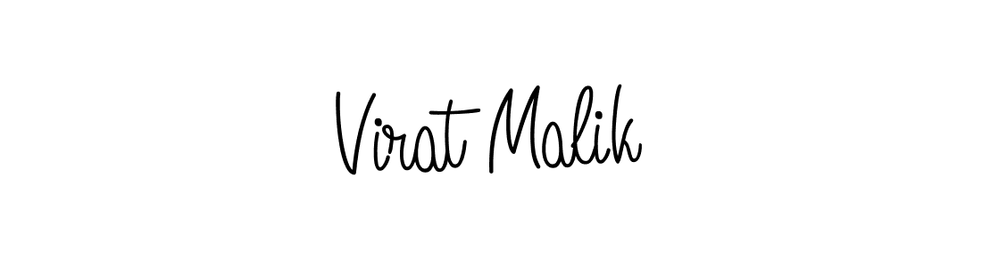 You should practise on your own different ways (Angelique-Rose-font-FFP) to write your name (Virat Malik) in signature. don't let someone else do it for you. Virat Malik signature style 5 images and pictures png