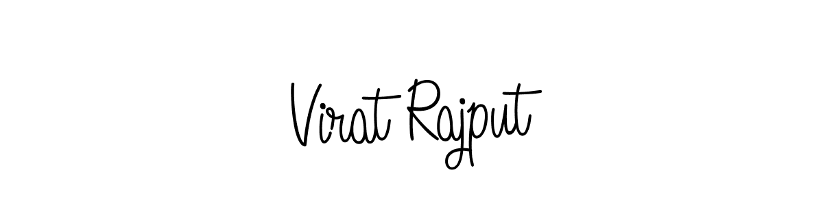 How to make Virat Rajput name signature. Use Angelique-Rose-font-FFP style for creating short signs online. This is the latest handwritten sign. Virat Rajput signature style 5 images and pictures png