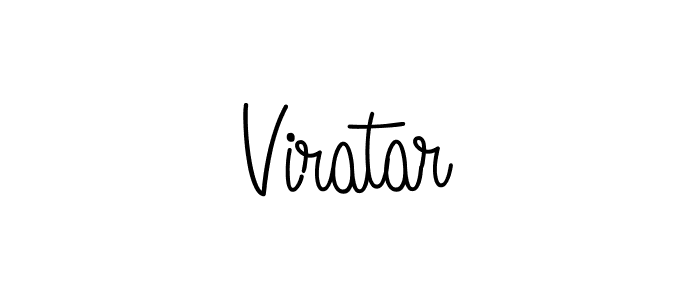 How to make Viratar name signature. Use Angelique-Rose-font-FFP style for creating short signs online. This is the latest handwritten sign. Viratar signature style 5 images and pictures png