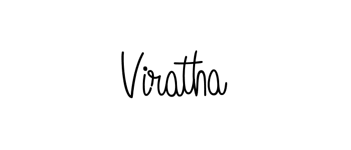 How to make Viratha name signature. Use Angelique-Rose-font-FFP style for creating short signs online. This is the latest handwritten sign. Viratha signature style 5 images and pictures png