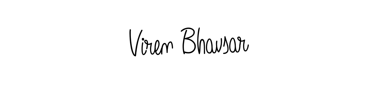 Design your own signature with our free online signature maker. With this signature software, you can create a handwritten (Angelique-Rose-font-FFP) signature for name Viren Bhavsar. Viren Bhavsar signature style 5 images and pictures png