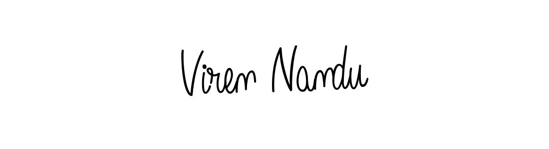 Also we have Viren Nandu name is the best signature style. Create professional handwritten signature collection using Angelique-Rose-font-FFP autograph style. Viren Nandu signature style 5 images and pictures png