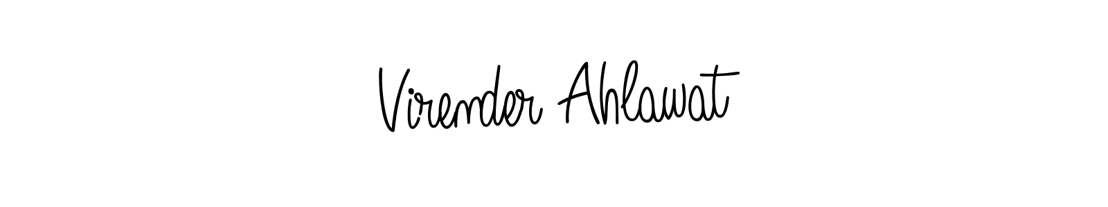 It looks lik you need a new signature style for name Virender Ahlawat. Design unique handwritten (Angelique-Rose-font-FFP) signature with our free signature maker in just a few clicks. Virender Ahlawat signature style 5 images and pictures png