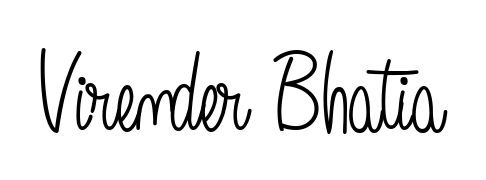 Designed for modern professionals: Virender Bhatia name signature crafted with Angelique-Rose-font-FFP script. Ready for digital PDF workflows. Virender Bhatia signature style 5 images and pictures png