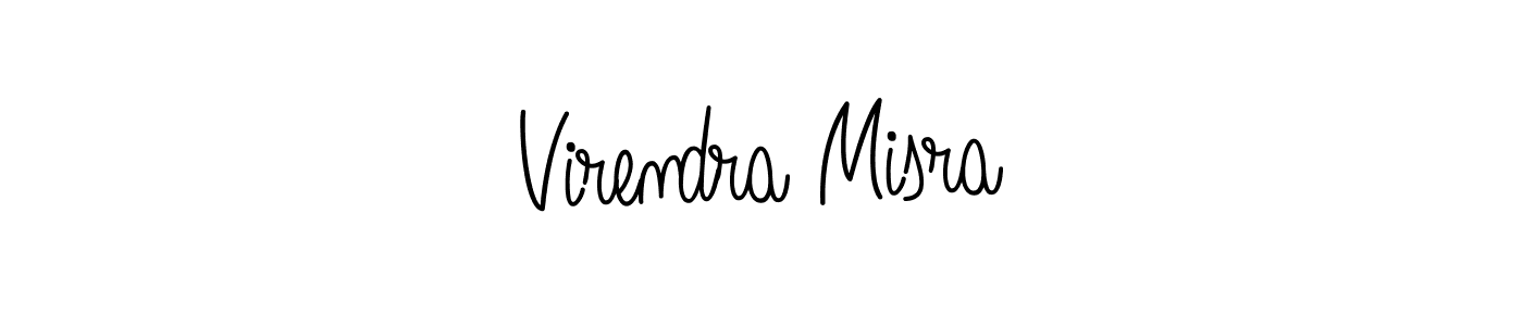 The best way (Angelique-Rose-font-FFP) to make a short signature is to pick only two or three words in your name. The name Virendra Misra include a total of six letters. For converting this name. Virendra Misra signature style 5 images and pictures png