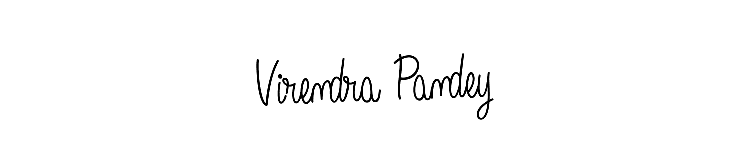 Also we have Virendra Pandey name is the best signature style. Create professional handwritten signature collection using Angelique-Rose-font-FFP autograph style. Virendra Pandey signature style 5 images and pictures png