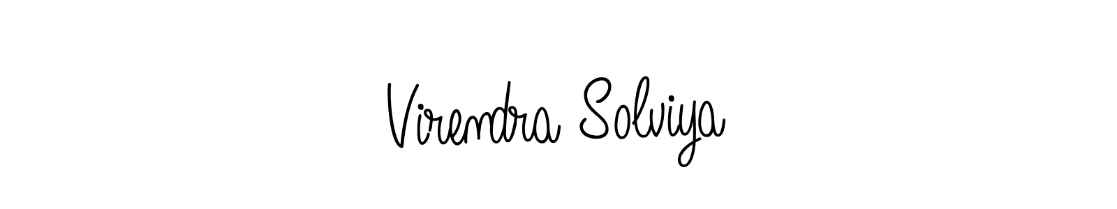 Check out images of Autograph of Virendra Solviya name. Actor Virendra Solviya Signature Style. Angelique-Rose-font-FFP is a professional sign style online. Virendra Solviya signature style 5 images and pictures png