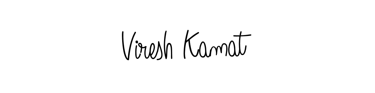 Best and Professional Signature Style for Viresh Kamat. Angelique-Rose-font-FFP Best Signature Style Collection. Viresh Kamat signature style 5 images and pictures png