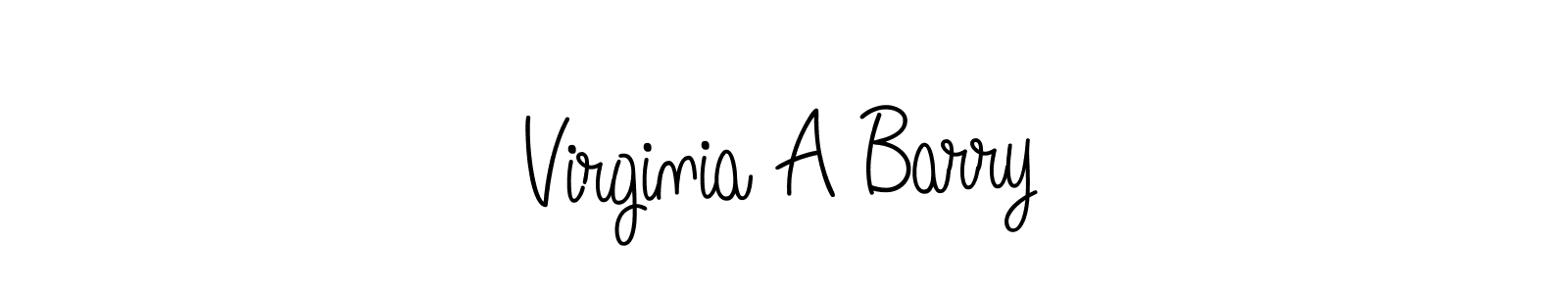 How to Draw Virginia A Barry signature style? Angelique-Rose-font-FFP is a latest design signature styles for name Virginia A Barry. Virginia A Barry signature style 5 images and pictures png