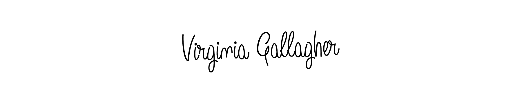 Make a beautiful signature design for name Virginia Gallagher. With this signature (Angelique-Rose-font-FFP) style, you can create a handwritten signature for free. Virginia Gallagher signature style 5 images and pictures png