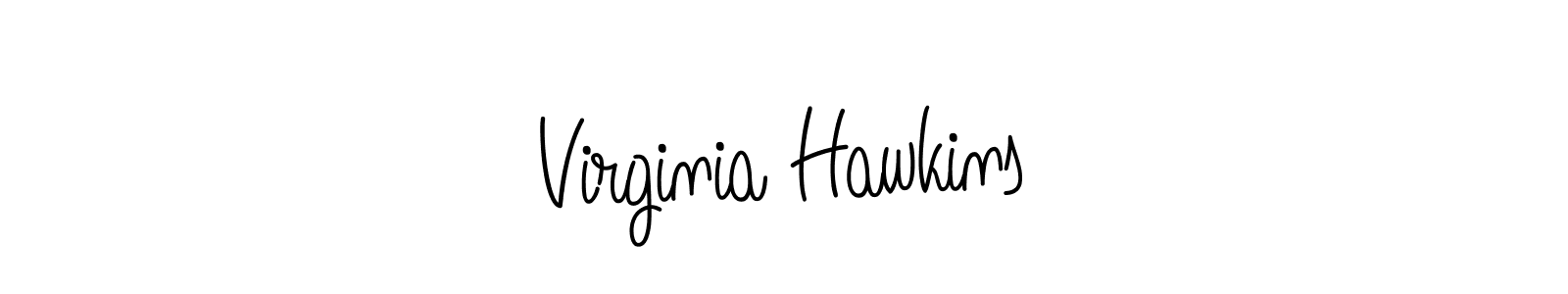 Virginia Hawkins stylish signature style. Best Handwritten Sign (Angelique-Rose-font-FFP) for my name. Handwritten Signature Collection Ideas for my name Virginia Hawkins. Virginia Hawkins signature style 5 images and pictures png