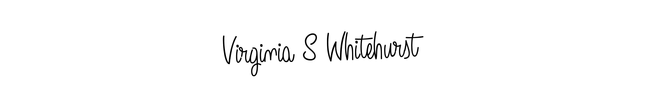 Design your own signature with our free online signature maker. With this signature software, you can create a handwritten (Angelique-Rose-font-FFP) signature for name Virginia S Whitehurst. Virginia S Whitehurst signature style 5 images and pictures png