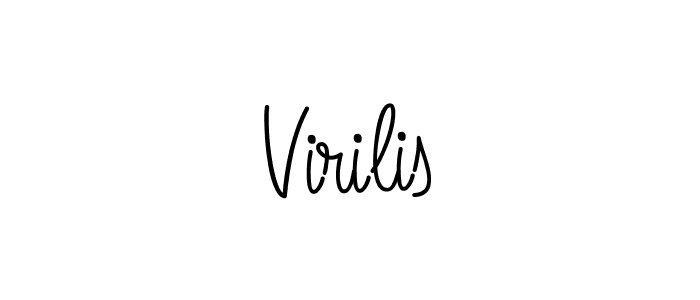 How to make Virilis signature? Angelique-Rose-font-FFP is a professional autograph style. Create handwritten signature for Virilis name. Virilis signature style 5 images and pictures png