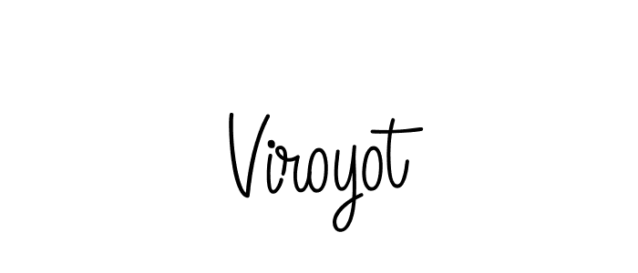 How to make Viroyot signature? Angelique-Rose-font-FFP is a professional autograph style. Create handwritten signature for Viroyot name. Viroyot signature style 5 images and pictures png