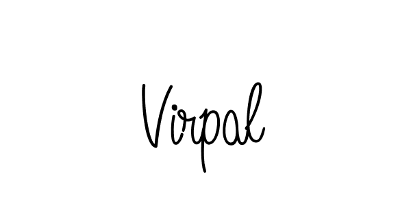 Use a signature maker to create a handwritten signature online. With this signature software, you can design (Angelique-Rose-font-FFP) your own signature for name Virpal. Virpal signature style 5 images and pictures png