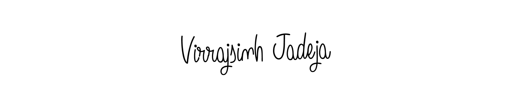 Design your own signature with our free online signature maker. With this signature software, you can create a handwritten (Angelique-Rose-font-FFP) signature for name Virrajsinh Jadeja. Virrajsinh Jadeja signature style 5 images and pictures png