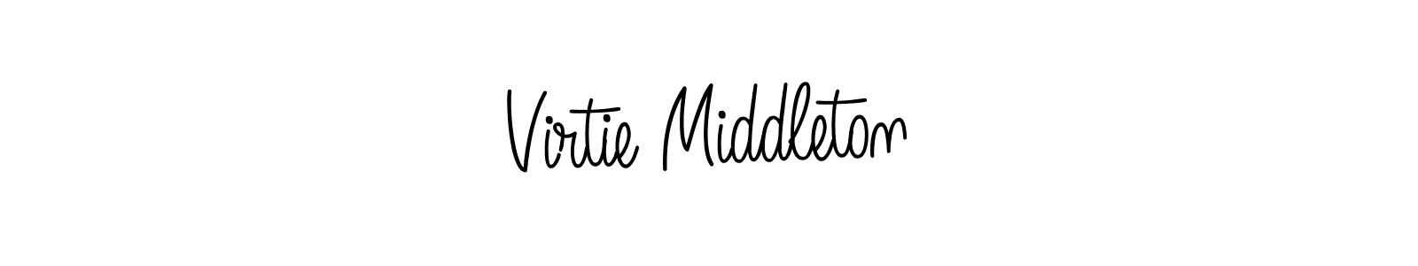 This is the best signature style for the Virtie Middleton name. Also you like these signature font (Angelique-Rose-font-FFP). Mix name signature. Virtie Middleton signature style 5 images and pictures png