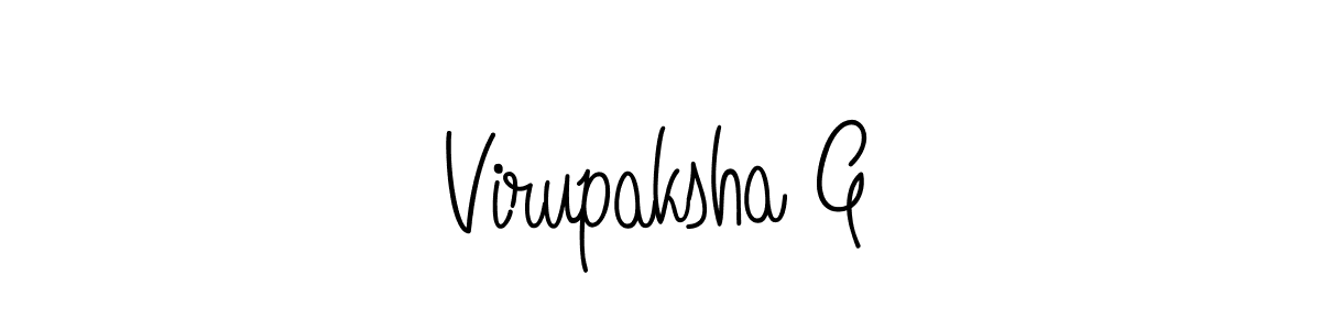 Create a beautiful signature design for name Virupaksha G. With this signature (Angelique-Rose-font-FFP) fonts, you can make a handwritten signature for free. Virupaksha G signature style 5 images and pictures png