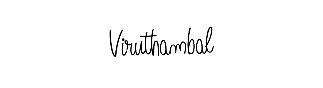 Create a beautiful signature design for name Viruthambal. With this signature (Angelique-Rose-font-FFP) fonts, you can make a handwritten signature for free. Viruthambal signature style 5 images and pictures png