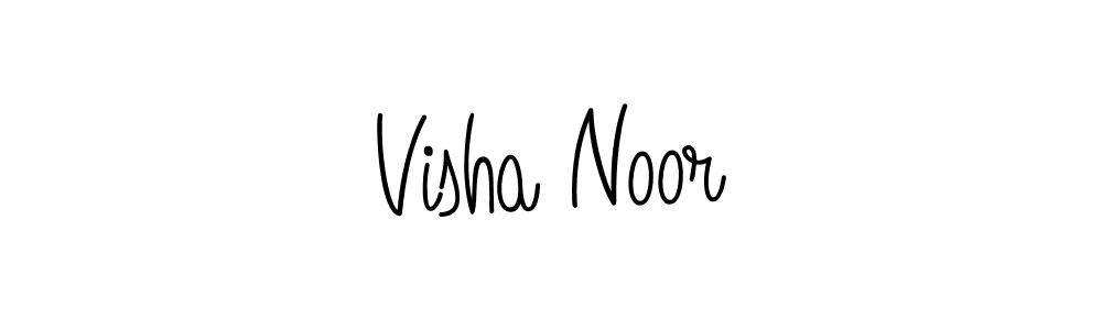 How to make Visha Noor signature? Angelique-Rose-font-FFP is a professional autograph style. Create handwritten signature for Visha Noor name. Visha Noor signature style 5 images and pictures png