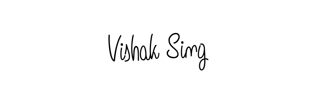 This is the best signature style for the Vishak Sing name. Also you like these signature font (Angelique-Rose-font-FFP). Mix name signature. Vishak Sing signature style 5 images and pictures png