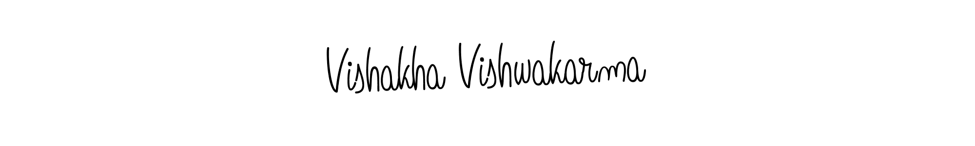 if you are searching for the best signature style for your name Vishakha Vishwakarma. so please give up your signature search. here we have designed multiple signature styles  using Angelique-Rose-font-FFP. Vishakha Vishwakarma signature style 5 images and pictures png