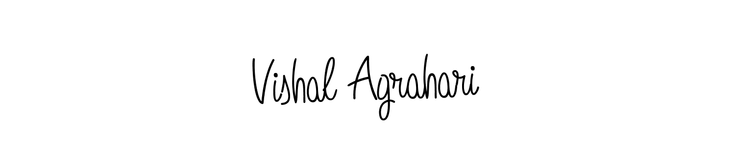 How to make Vishal Agrahari name signature. Use Angelique-Rose-font-FFP style for creating short signs online. This is the latest handwritten sign. Vishal Agrahari signature style 5 images and pictures png