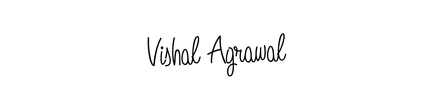 Design your own signature with our free online signature maker. With this signature software, you can create a handwritten (Angelique-Rose-font-FFP) signature for name Vishal Agrawal. Vishal Agrawal signature style 5 images and pictures png