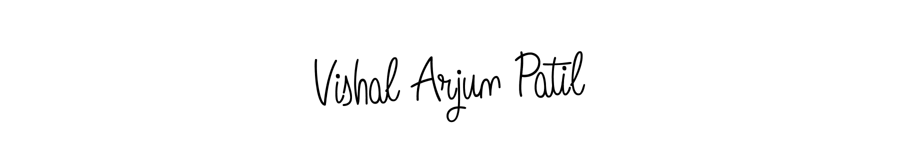 Use a signature maker to create a handwritten signature online. With this signature software, you can design (Angelique-Rose-font-FFP) your own signature for name Vishal Arjun Patil. Vishal Arjun Patil signature style 5 images and pictures png