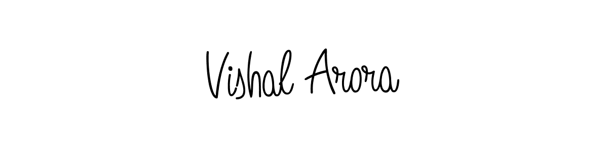 Design your own signature with our free online signature maker. With this signature software, you can create a handwritten (Angelique-Rose-font-FFP) signature for name Vishal Arora. Vishal Arora signature style 5 images and pictures png