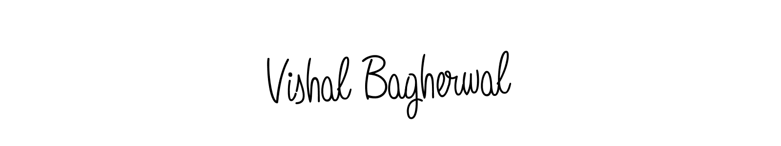 How to make Vishal Bagherwal name signature. Use Angelique-Rose-font-FFP style for creating short signs online. This is the latest handwritten sign. Vishal Bagherwal signature style 5 images and pictures png