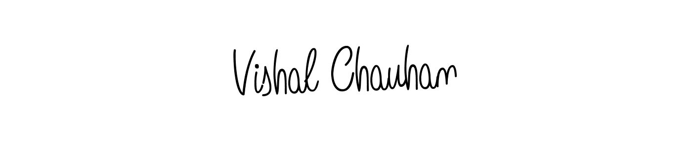 Design your own signature with our free online signature maker. With this signature software, you can create a handwritten (Angelique-Rose-font-FFP) signature for name Vishal Chauhan. Vishal Chauhan signature style 5 images and pictures png