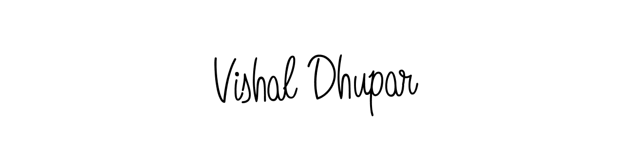 Make a beautiful signature design for name Vishal Dhupar. With this signature (Angelique-Rose-font-FFP) style, you can create a handwritten signature for free. Vishal Dhupar signature style 5 images and pictures png